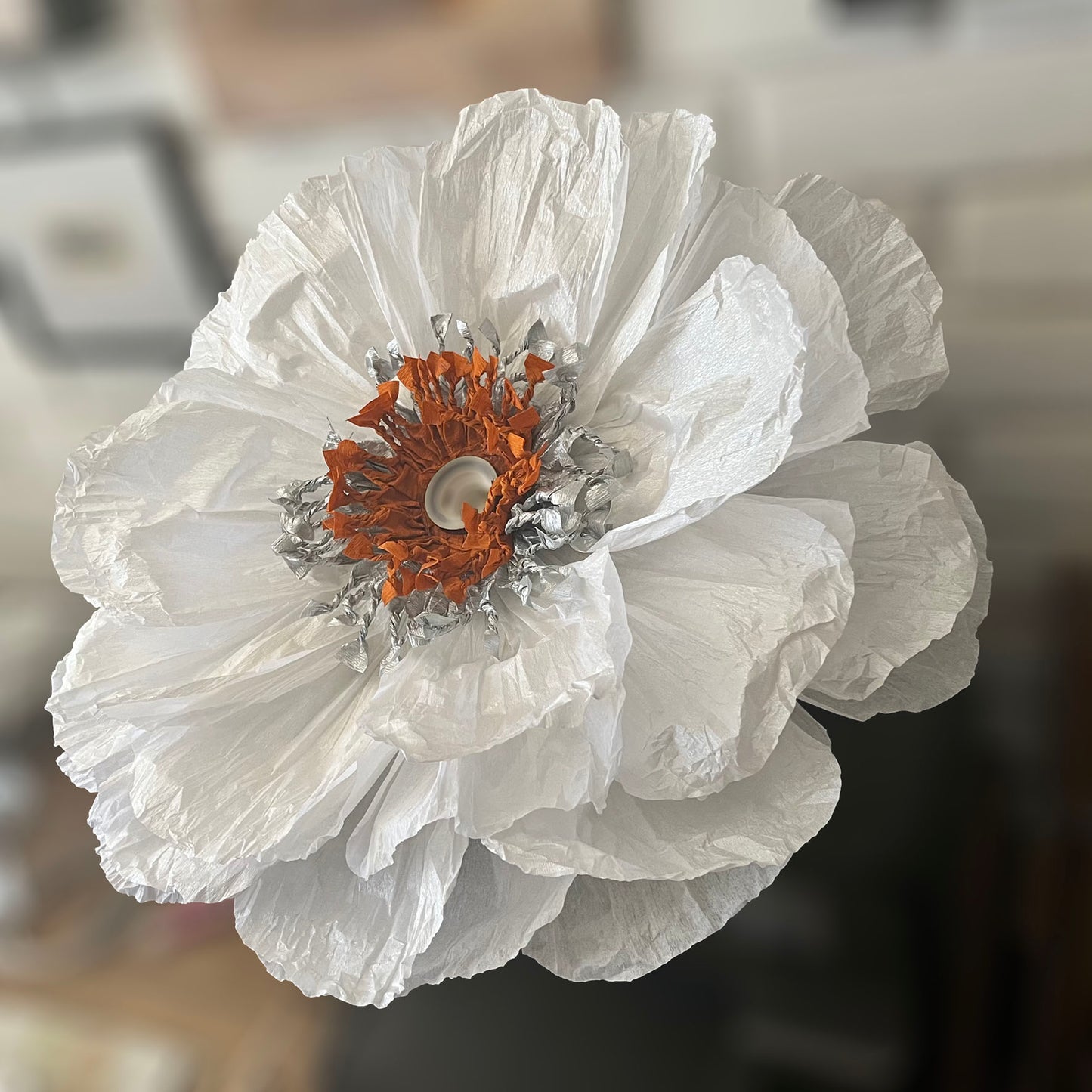 Lampara centro plata-ladrillo