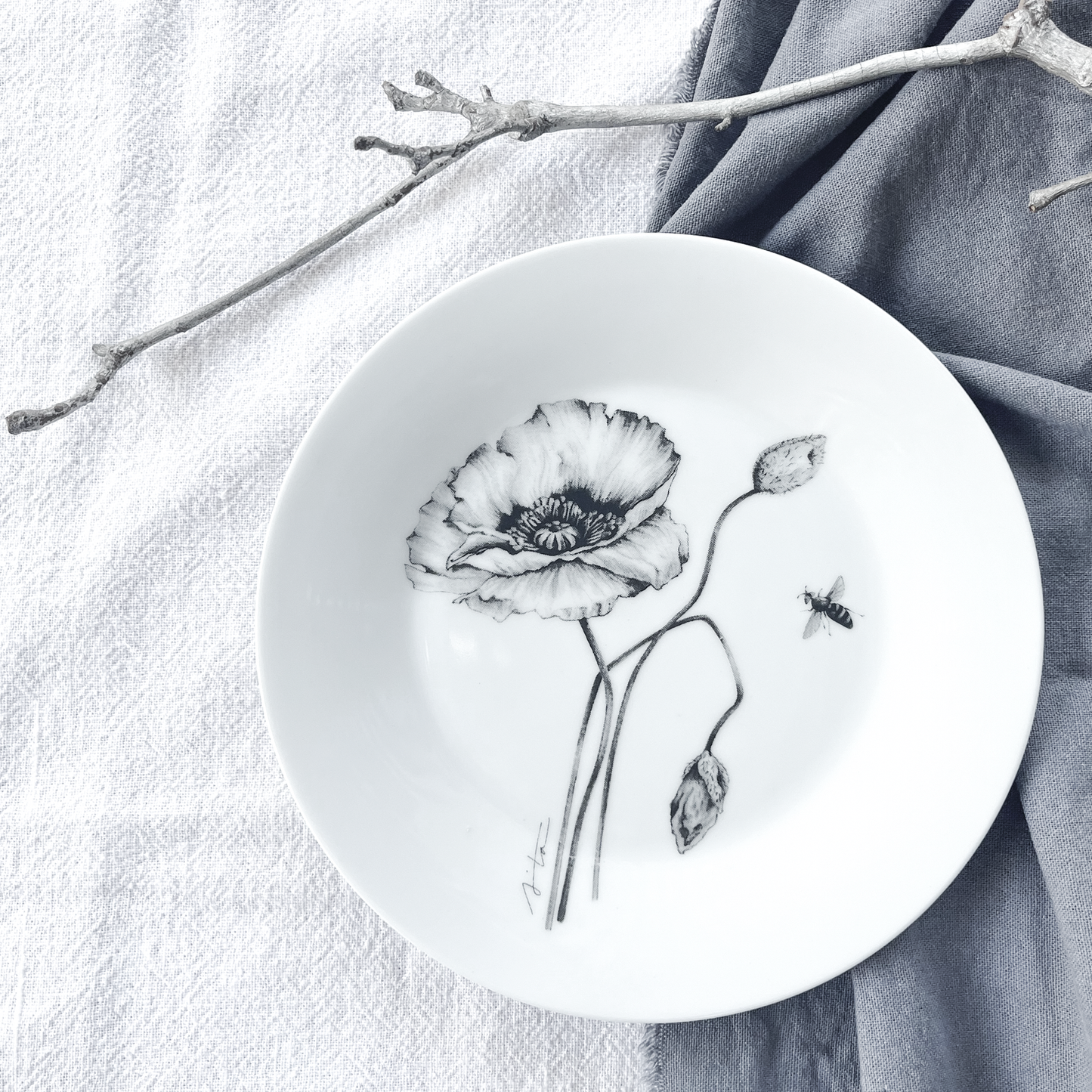 Set 6 Platos de torta LE JARDIN