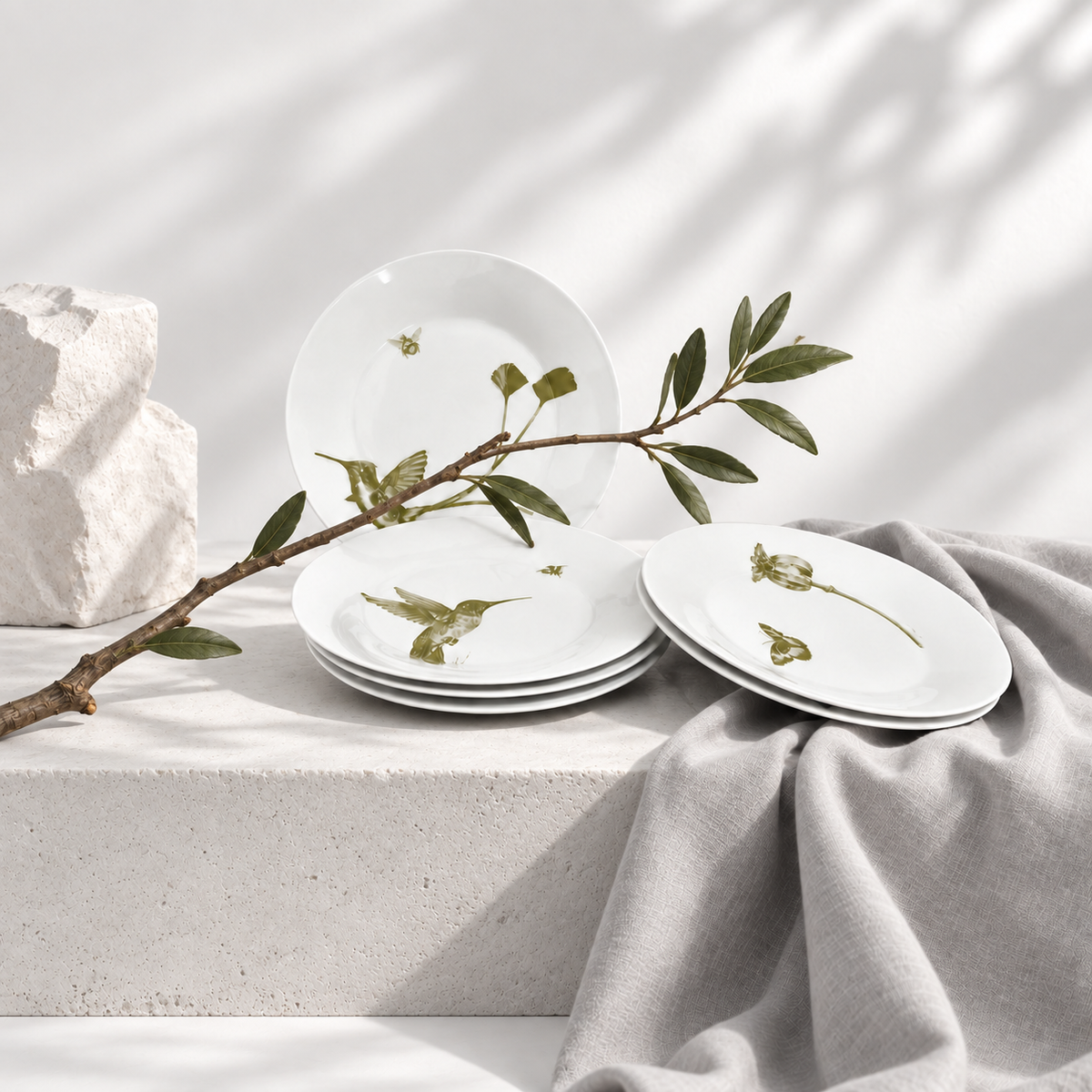 Set 6 Platos de torta LE JARDIN